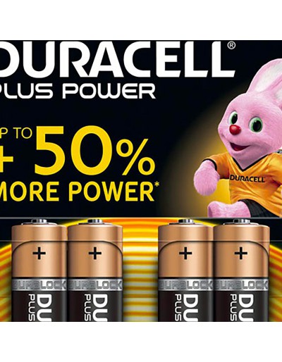 DURACELL PLUS POWER PILE AA STYLE 4 stuks