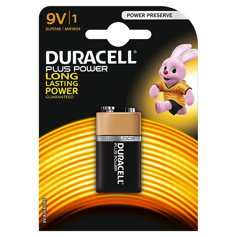 PILE DURACELL PLUS POWER TRANSISTOR 9V