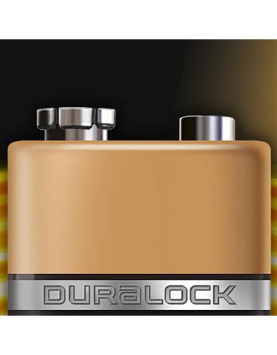 DURACELL PLUS POWER TRANSISTOR 9V BATTERIES