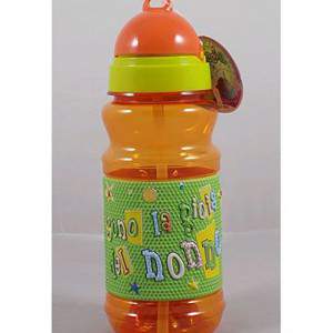 Botella de deportes de plástico