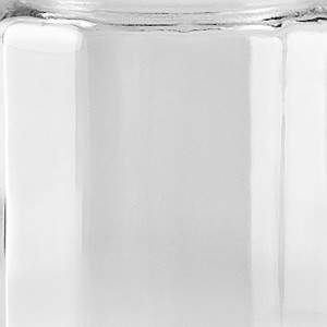 Pot transparent en verre de cylindre