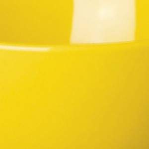 Cuenco de cerámica amarillo de moda