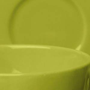 Taza de té Excelsa con platillos accesorios para el hogar verde de moda
