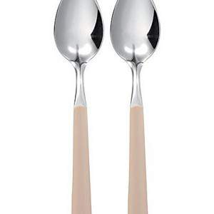 excelsa set stainless steel spoons cream