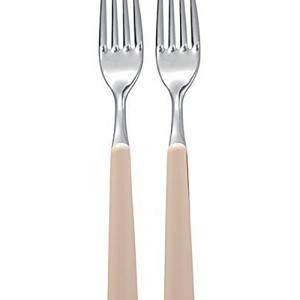 Excelsa Set Stainless Steel Forks Cream