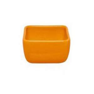Excelsa Square Bowl For Snack Orange Accessories