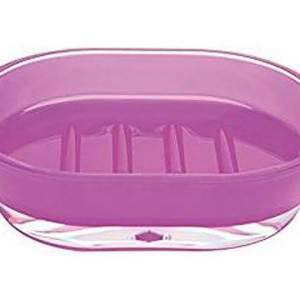 Plastic soap dish lilla