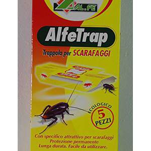 Alfetrap adhesive trap for cockroaches with tablet