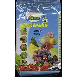 Bordeaux mixture in soluble granules