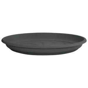 Anthracite Naxos plastic saucer diameter 18cm