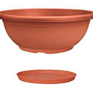 Bol Naxos avec subsoiste de diamètre TERRACOTTA de 40 cm