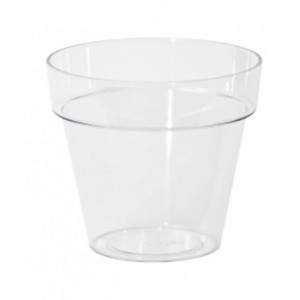 Vaso de flores transparente