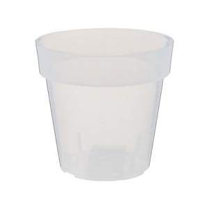 Transparante plastic pot