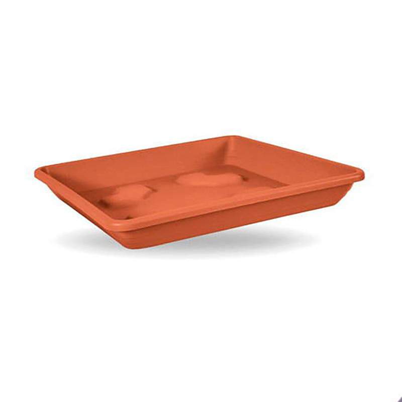 Sottovaso quadrato 50 cm TERRACOTTA Sottovaso quadrato 50 cm TERRACOTTA