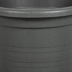 Jarrón de cilindro de 35 cm de diámetro ANTRACITE