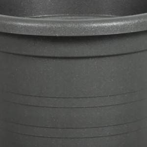 Vase cylindre de 35 cm de diamètre ANTRACITE
