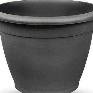 Veca Anthracite round vase