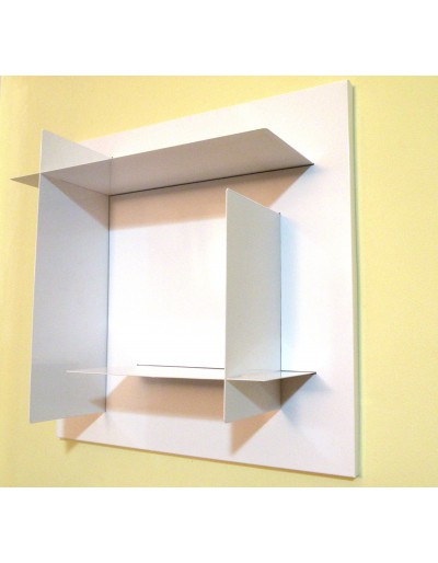 Witte modulaire boekenkast met witte planken