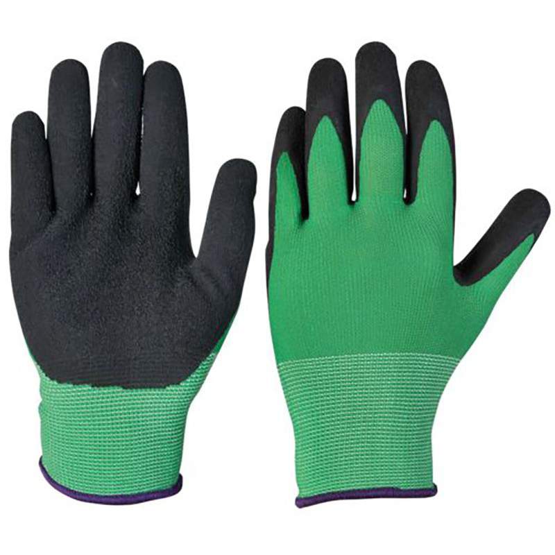 GUANTO PE LATTICE NERO/VERDE taglia GUANTO PE LATTICE NERO/VERDE taglia
