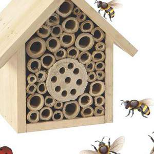 Dom owadów samotna skrzynka na owady pszczół