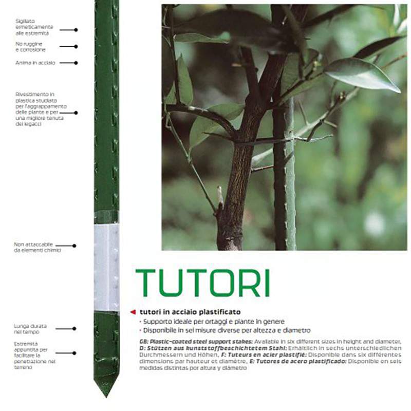 PLAST STEEL TUTOR. 210 cm PLAST STEEL TUTOR. 210 cm