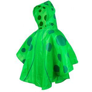 GROENE WATERDICHTE PONCHO KINDERTUIN