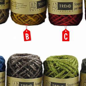 Gift Tape Twine Hemp mt. 10 8 Colors