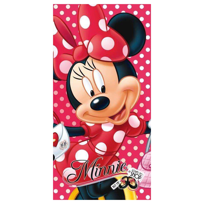 RĘCZNIK PLAŻOWY ŁÓŻECZKO MINNIE 70X140/300 GSM