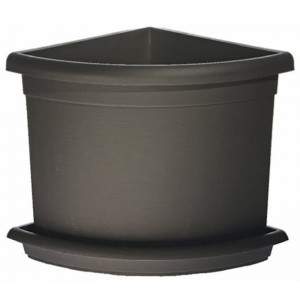 CORNER PLANTER DECOR 45cm X45 ANTHRACITE