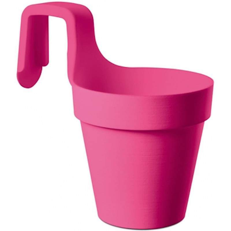 E SMART 20 cm FUCSIA con SOTTOVASO