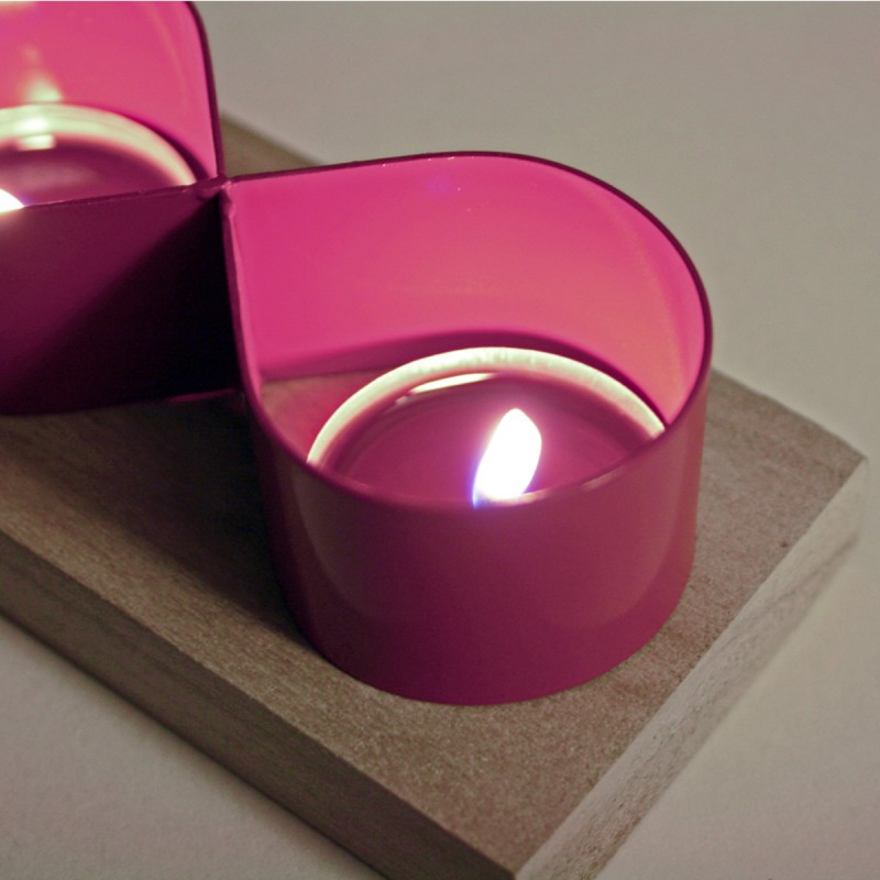 Tea-light Candle holder lilac