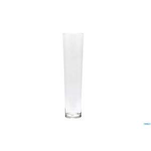 GLASS CONICAL VASE H700 D180