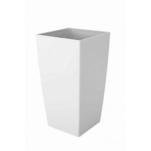 Milano white flower pot