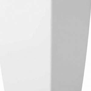 Milano white flower pot