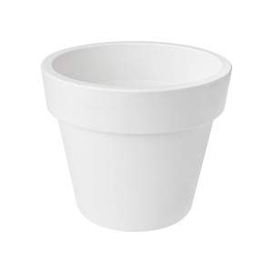 GREEN BASICS Vaso circolare conico 40 cm Bianco