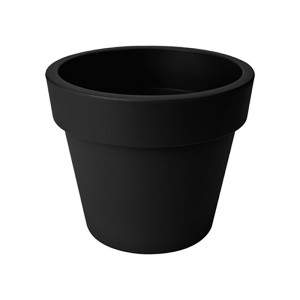 GREEN BASICS TOP PLANTER 30cm LIV BLACK