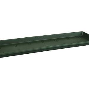 GREEN BASICS TROUGH SAUCER 40CM LEAF GRN