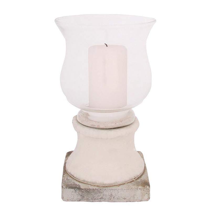 CANDLE HOLDER WITH CERAMIC GLASS