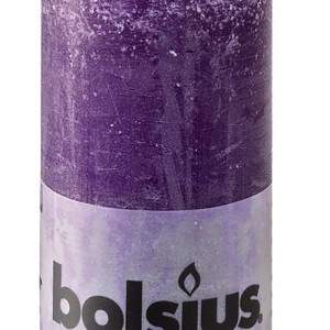 Vela pilar Bolsius Púrpura rústico