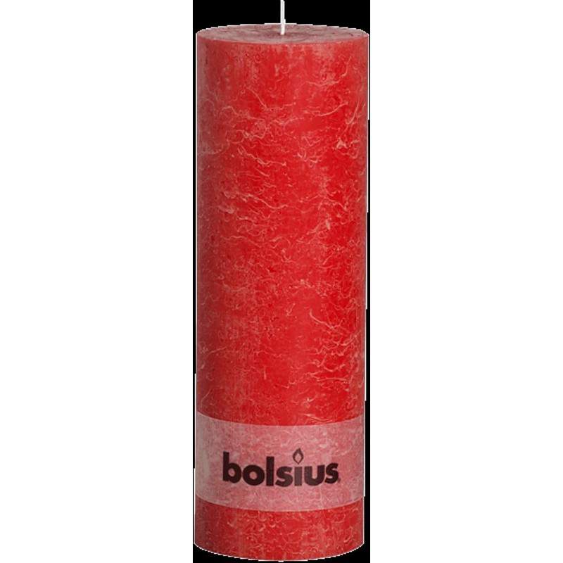 PILLAR cylindrical candle 300 100 RUSTIC RED PILLAR cylindrical candle 300 100 RUSTIC RED