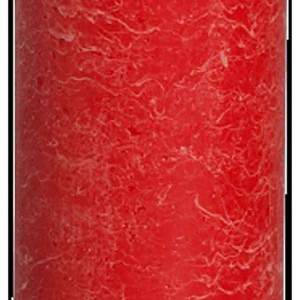 Rustic Pillar Candle Red