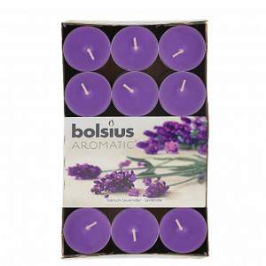 Bolsius Aromatic Tealight Candles Lavender Fragrance