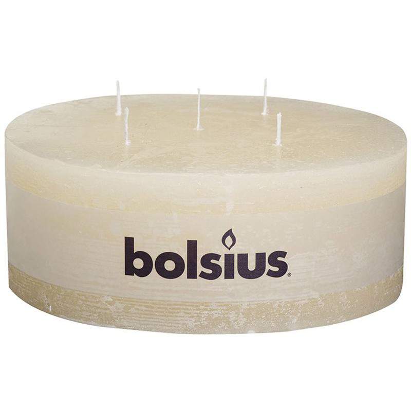 PILLAR cylindrical candle 70 185 RUSTIC 5WICK IVO
