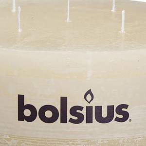 Bolsius pillar candle rustic ivory