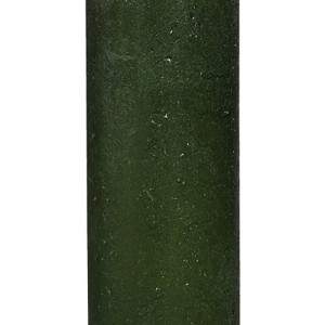Pillar candle rustic emerald green