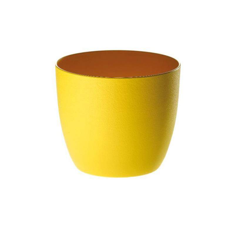 COPRIVASO MILAN 15 cm GIALLO COPRIVASO MILAN 15 cm GIALLO
