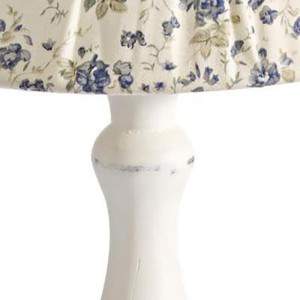 LAMPA STOŁOWA ROSELINA NIEBIESKA DREWNO H40
