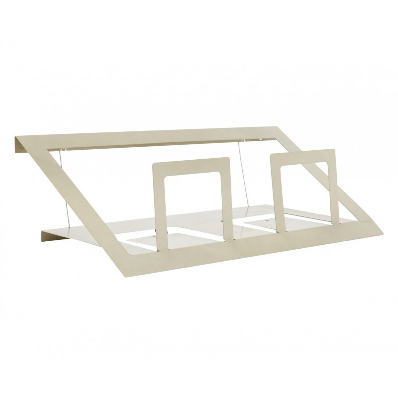 Mensola e portavasi TriZone 50cm tortora Mensola e portavasi TriZone 50cm tortora