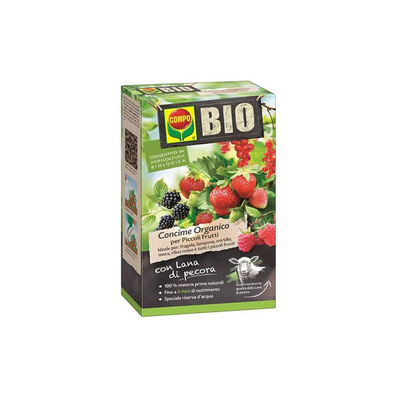 COMPO BIO LANA DI PECORA PICCOLI FRUTTI 750GR COMPO BIO LANA DI PECORA PICCOLI FRUTTI 750GR