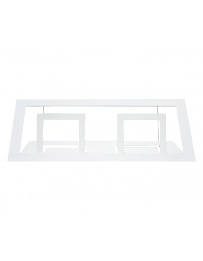 Półka TriZone i doniczka 50cm biała